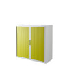 ARMOIRE A RIDEAUX 1M CORPS BLANC RIDEAUX VERT